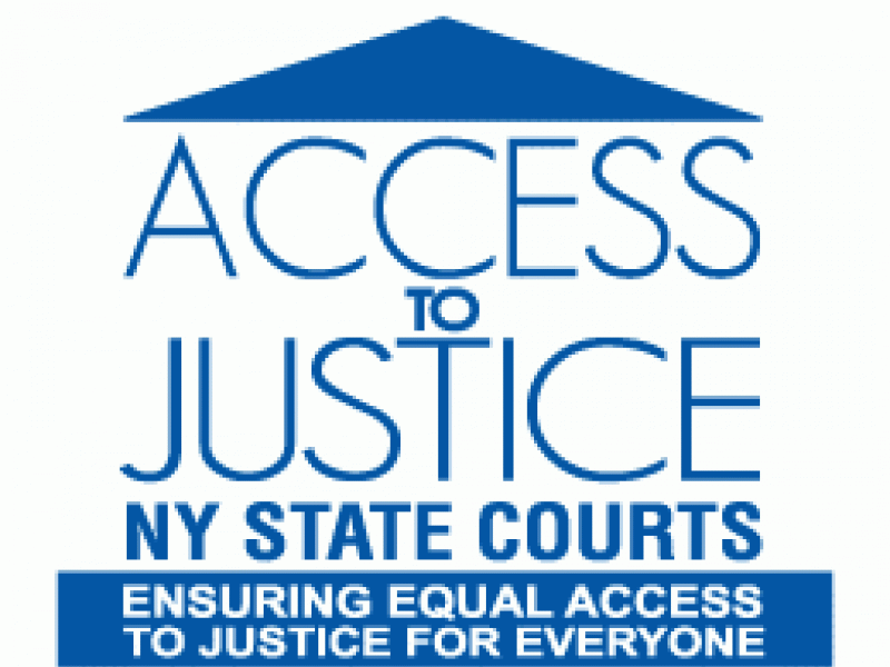 Access to Justice NY State Courts logo
