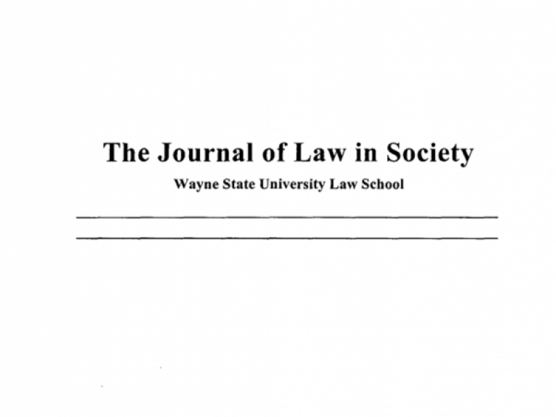 Journal of Law in Society Logo